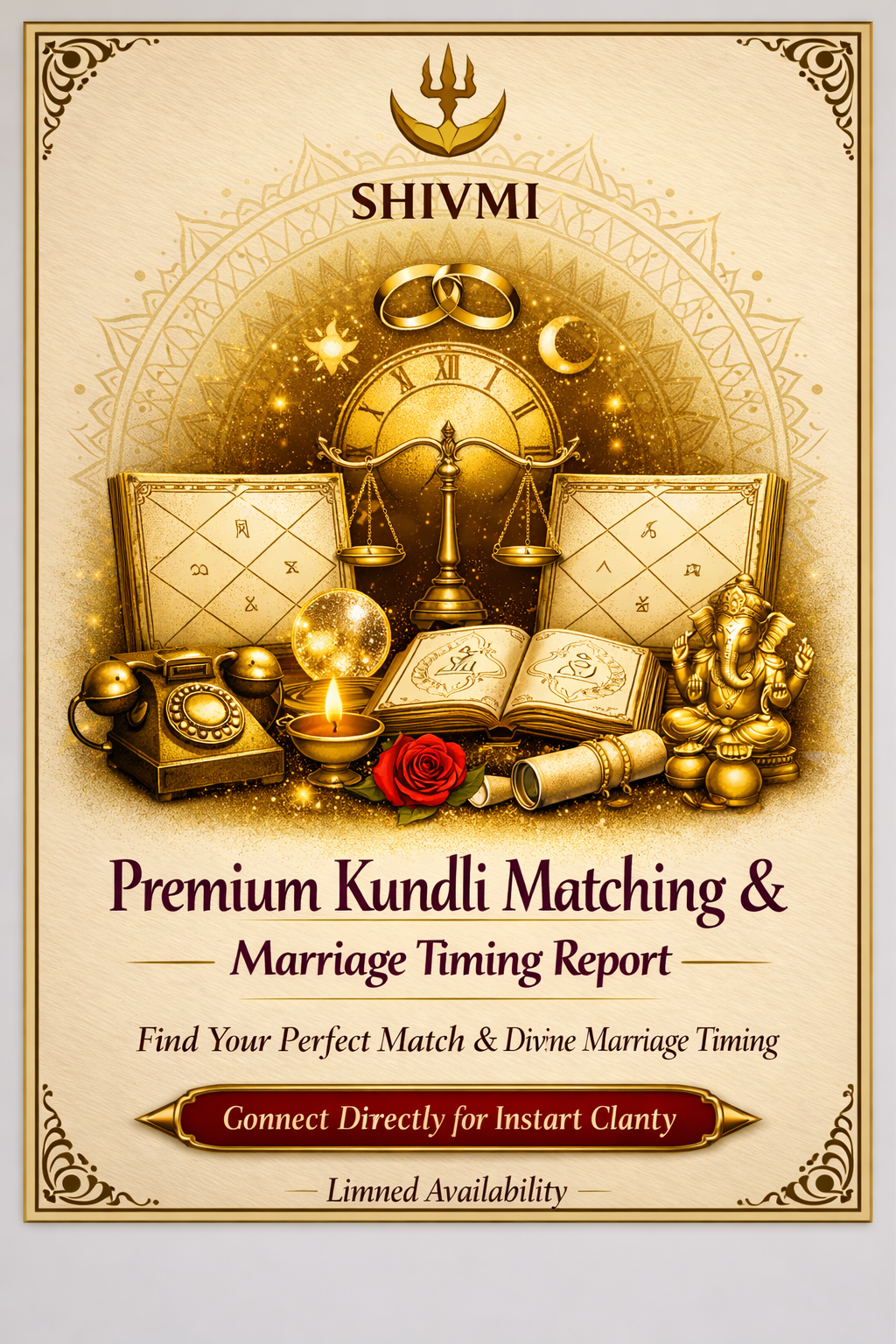 Premium Kundli Matching & Marriage Timing Report/Synastry
