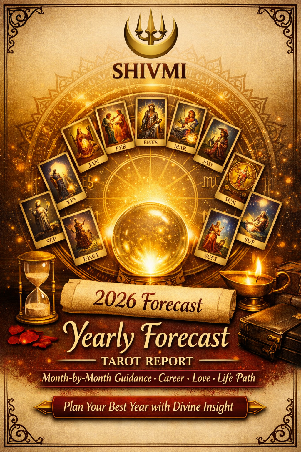 Yearly Forecast Tarot Report – 12‑Month Personalized Guidance for Career, Love & Life | SHIVMI