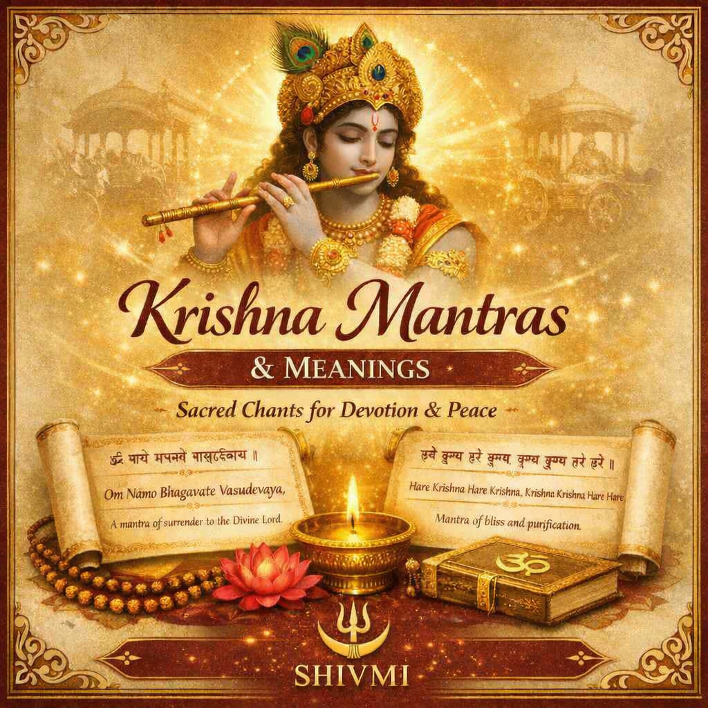 Krishna Mantras & Their Meanings — Divine Chanting Guide (PDF)
