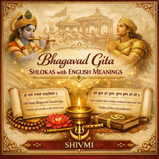 Bhagavad  Gita  Shlokas with English Meanings (eBook)