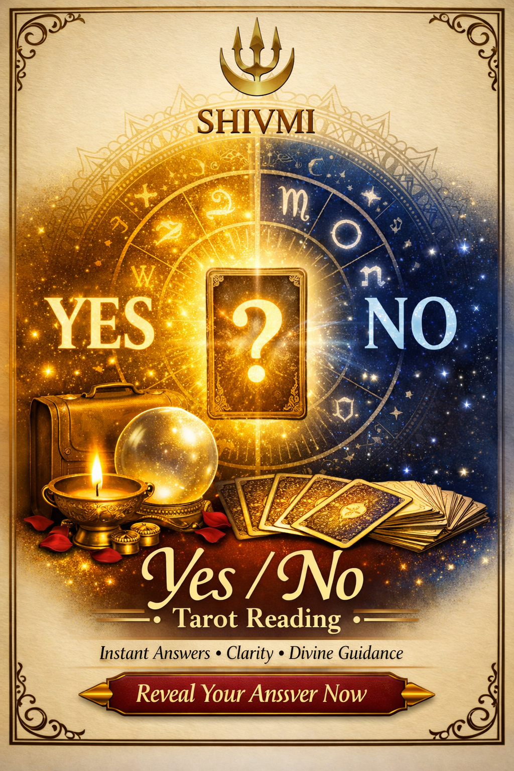Yes / No Tarot Reading – Instant Answers for Love, Career & Life Decisions